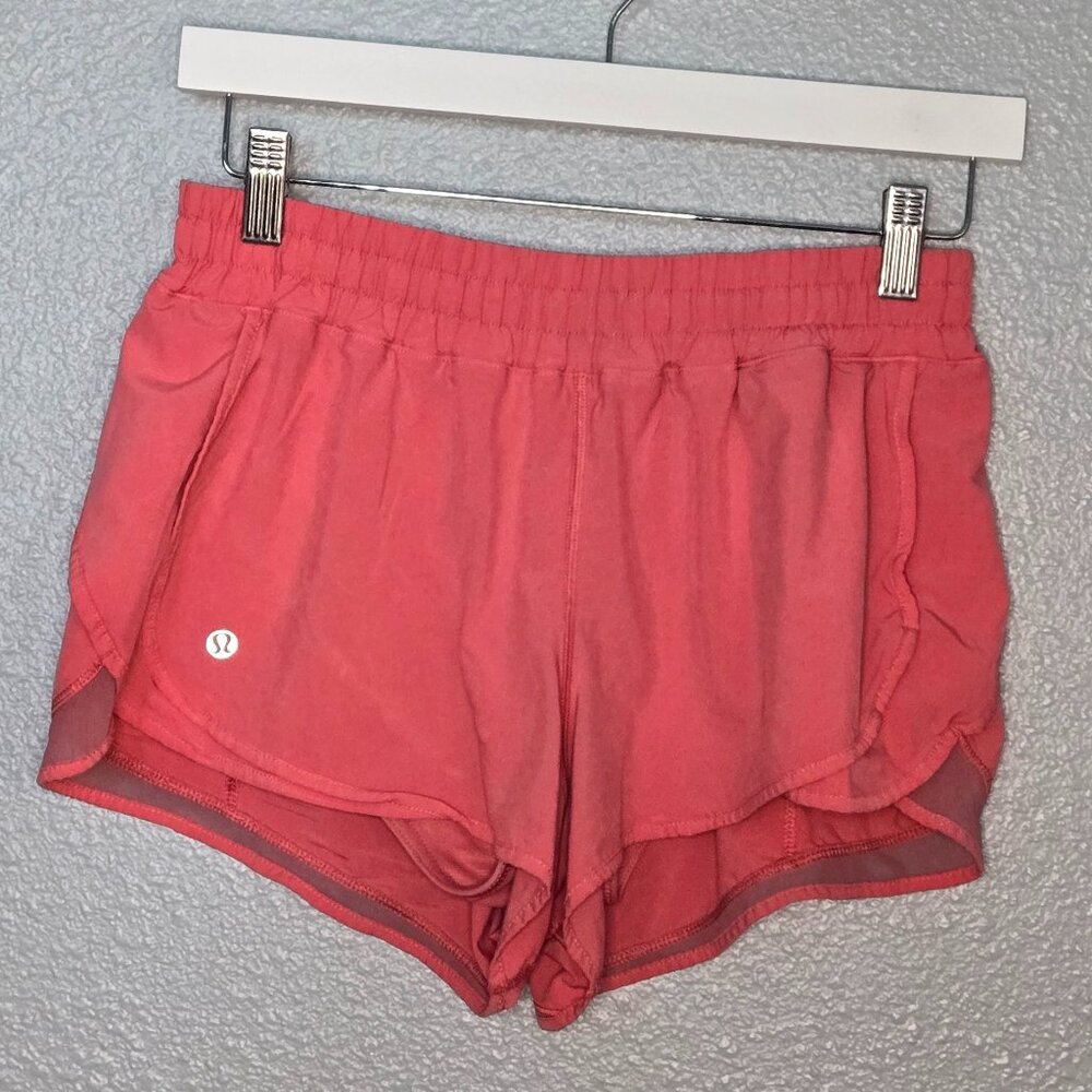 Lululemon Vintage Hotty Hot Shorts 2.5" - 8 Coral